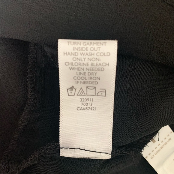 Loft Black Tired Front Blouse Size Medium NWT - Picture 6 of 6